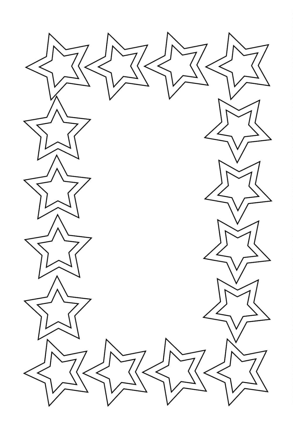 Звёздочки трафареты для вырезания
