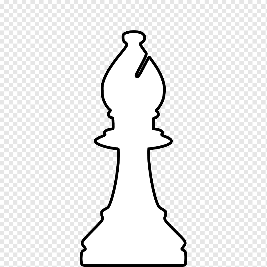 Шахматная фигура ферзь контур