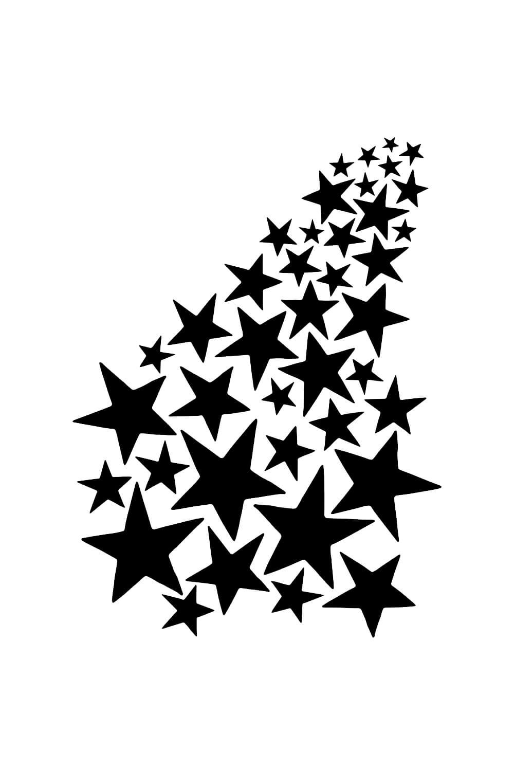 Звёздочки трафареты для вырезания