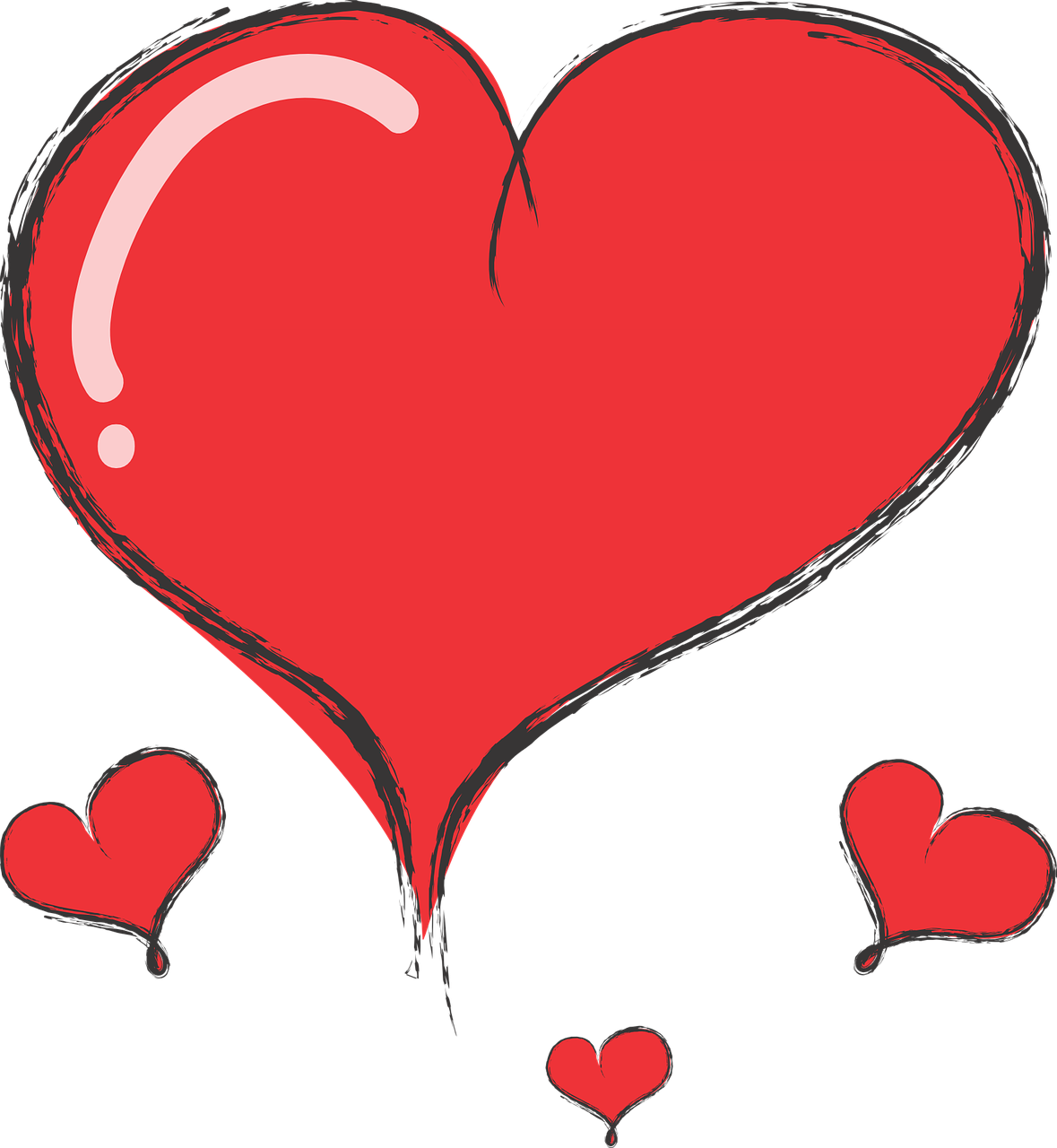 Красивое сердечко рисунок