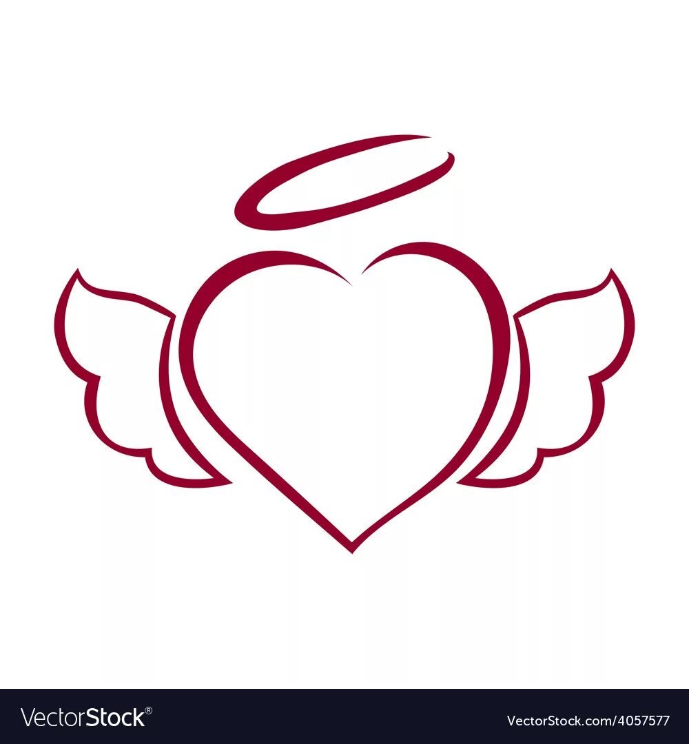 Сердце срисовать