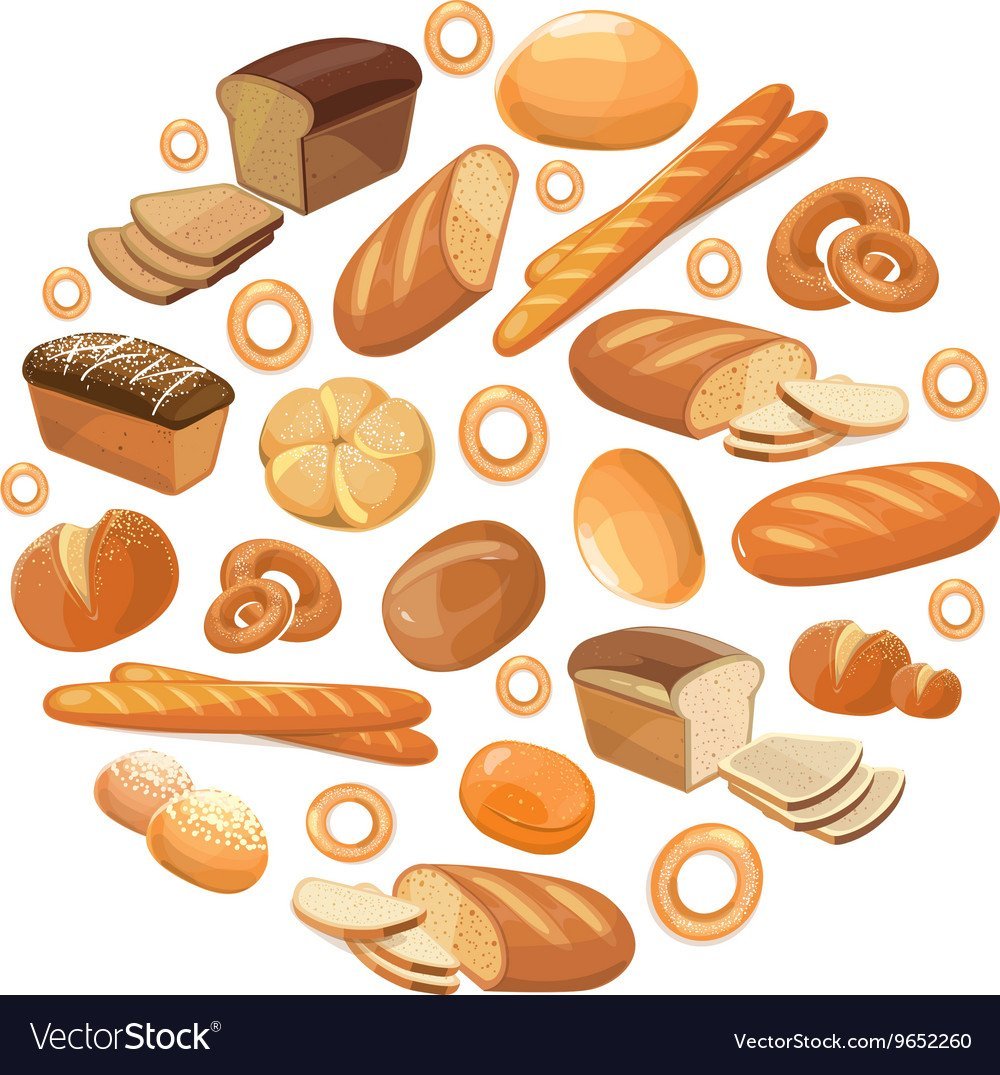 Хлеб и булочные изделия иконка