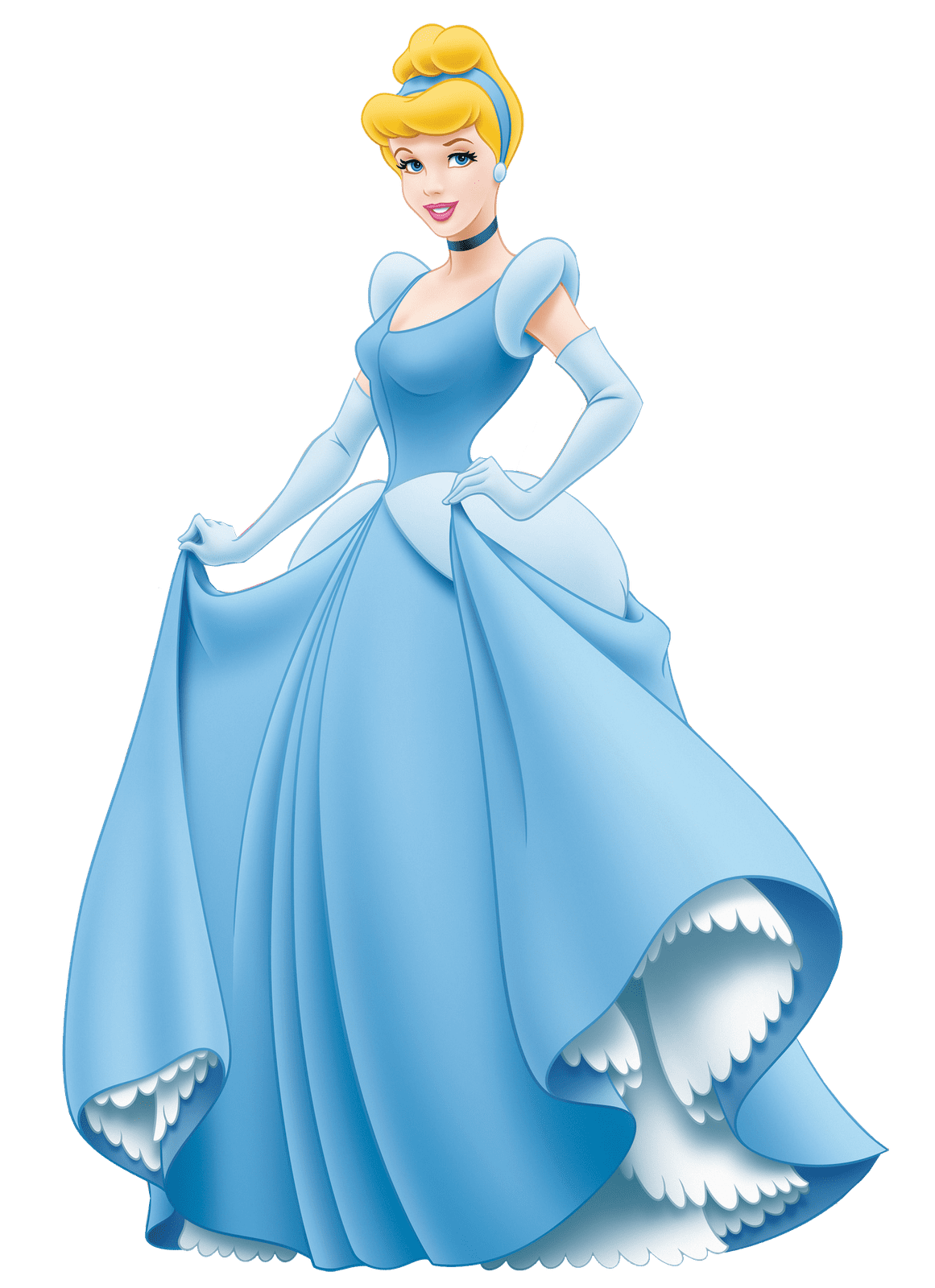 Принцесса в голубом платье Дисней