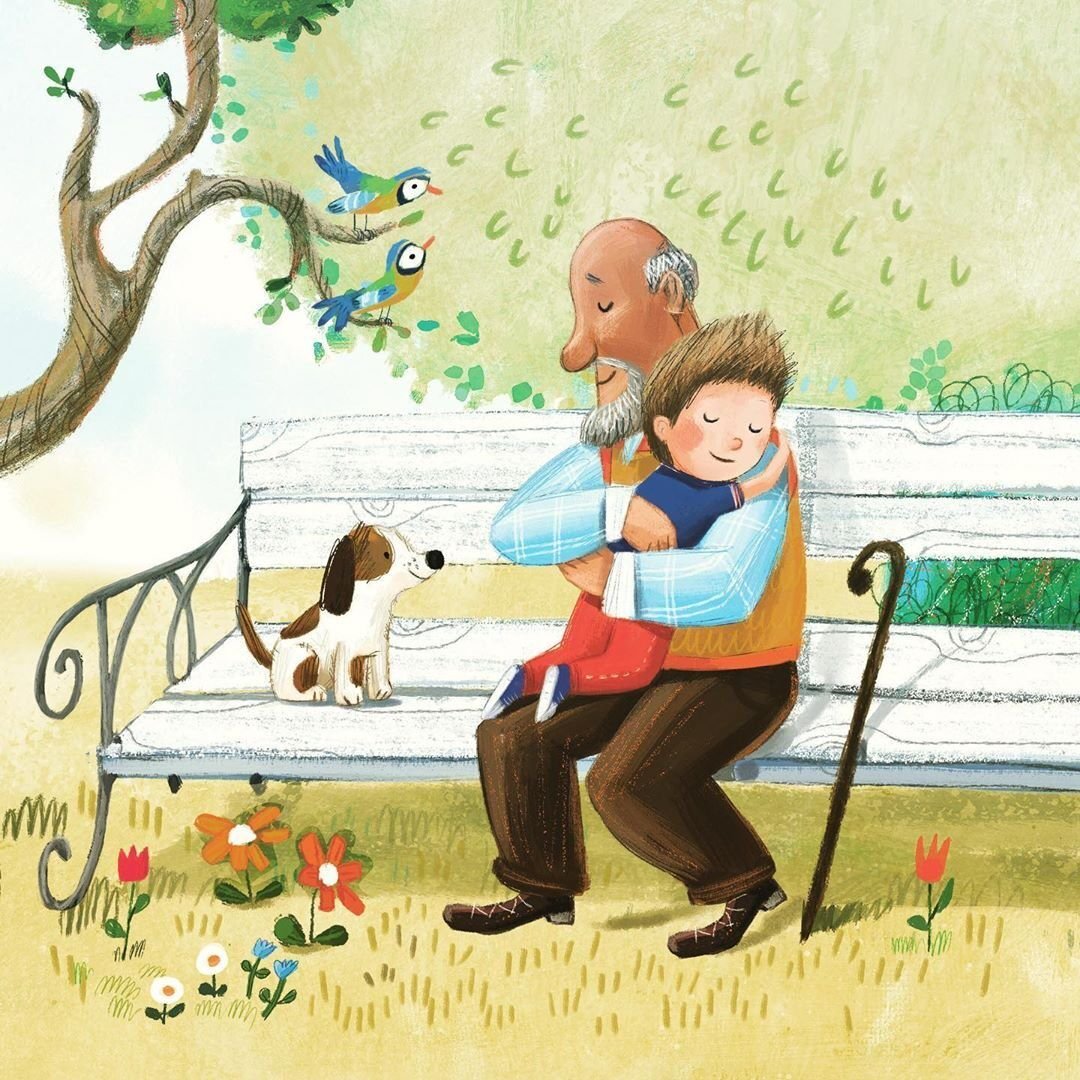 Дедушка картина