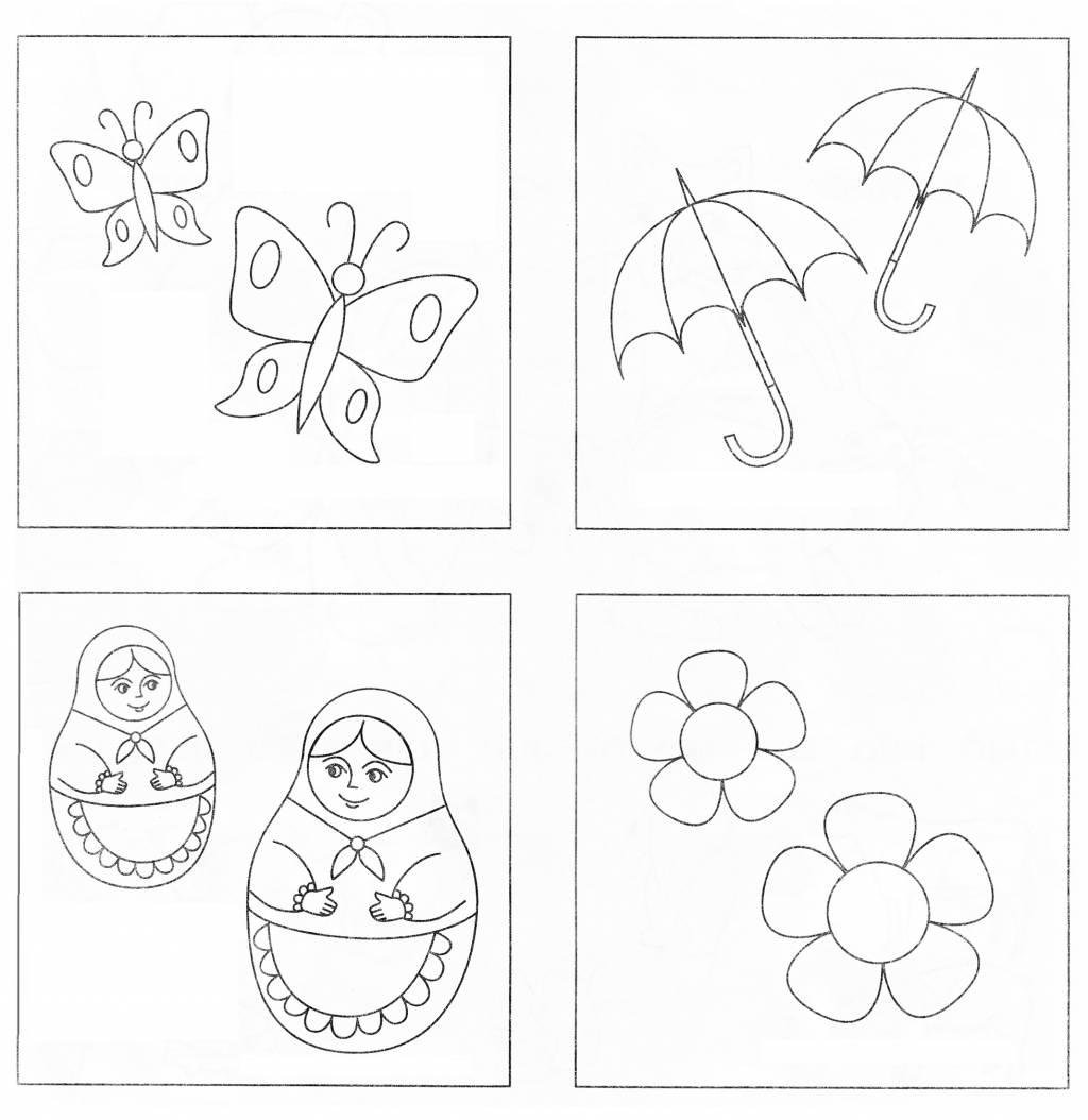 Большой маленький задания для детей 3-4 лет