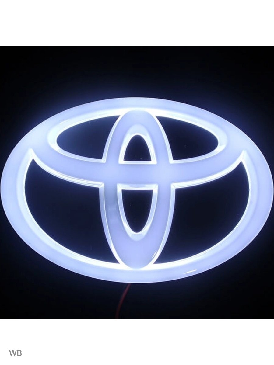 Шильдик Toyota красный