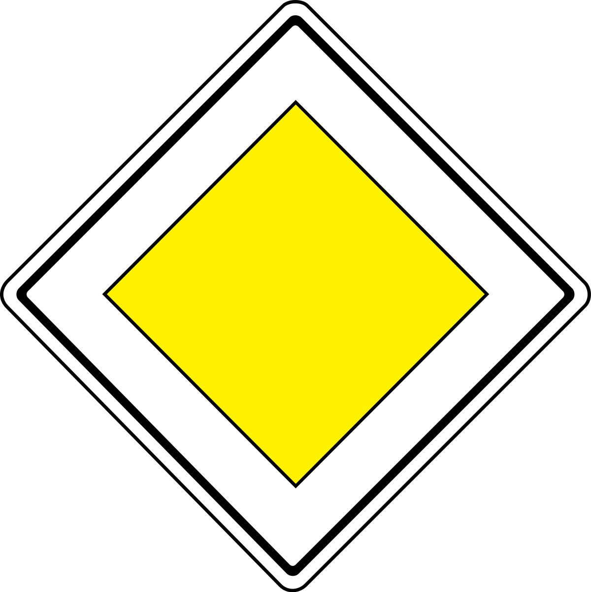 Знак 2.1 Главная дорога