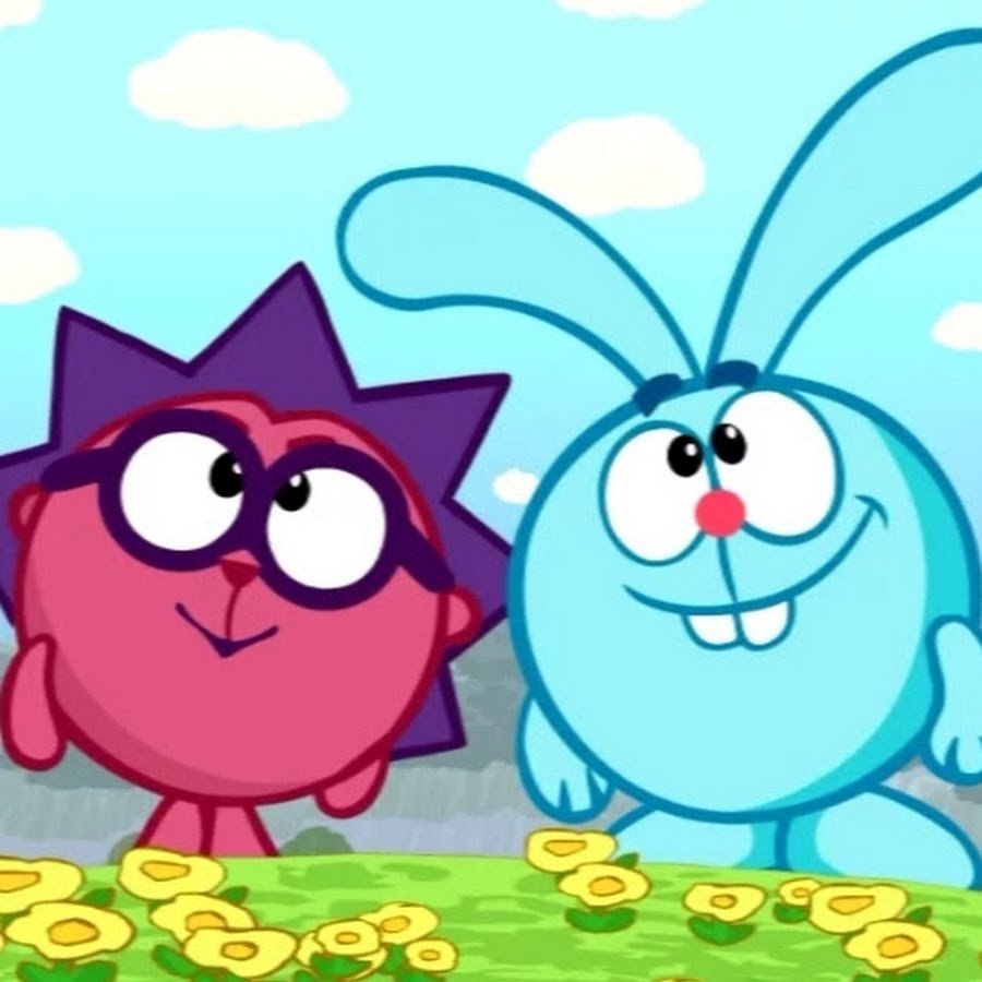 Смешарики Крош и Ежик