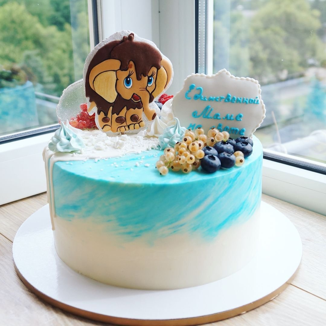 Торт мама для мамонтенка