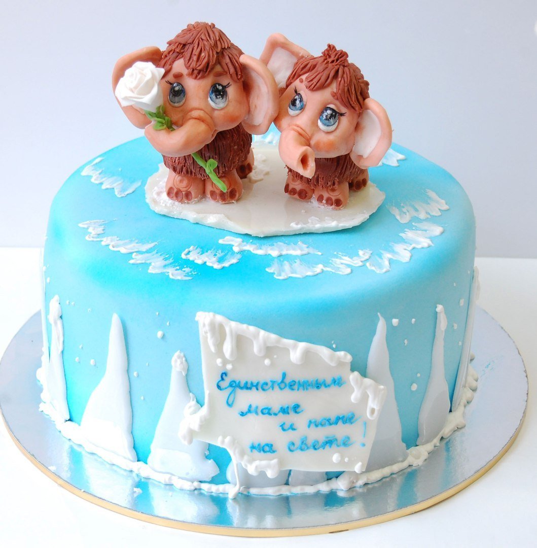 Мамонтенок на капкейки