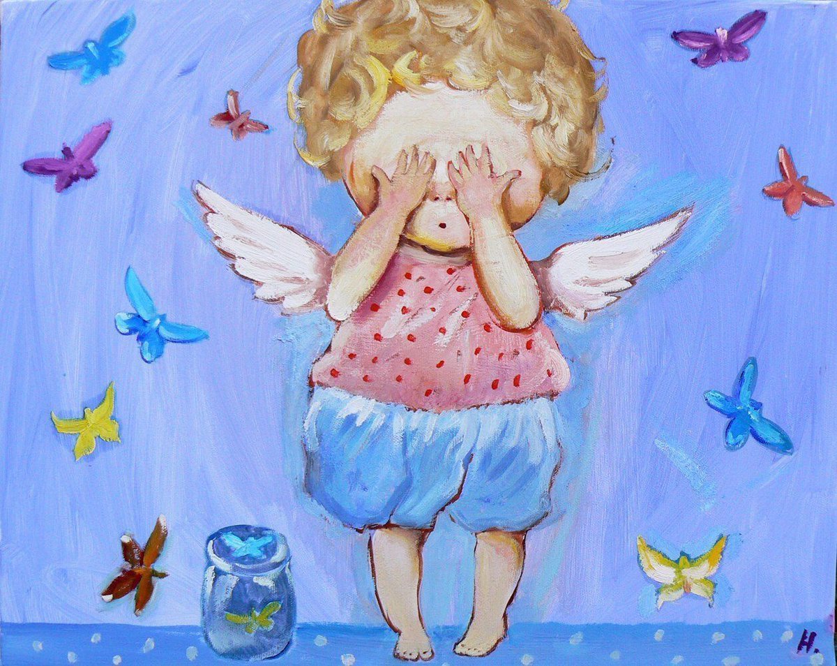 Ангелочек с крыльями