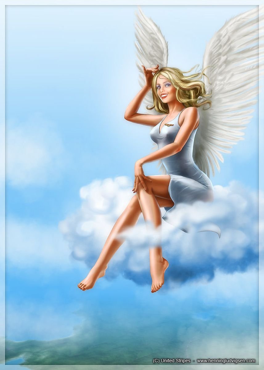 Мужчина с крыльями