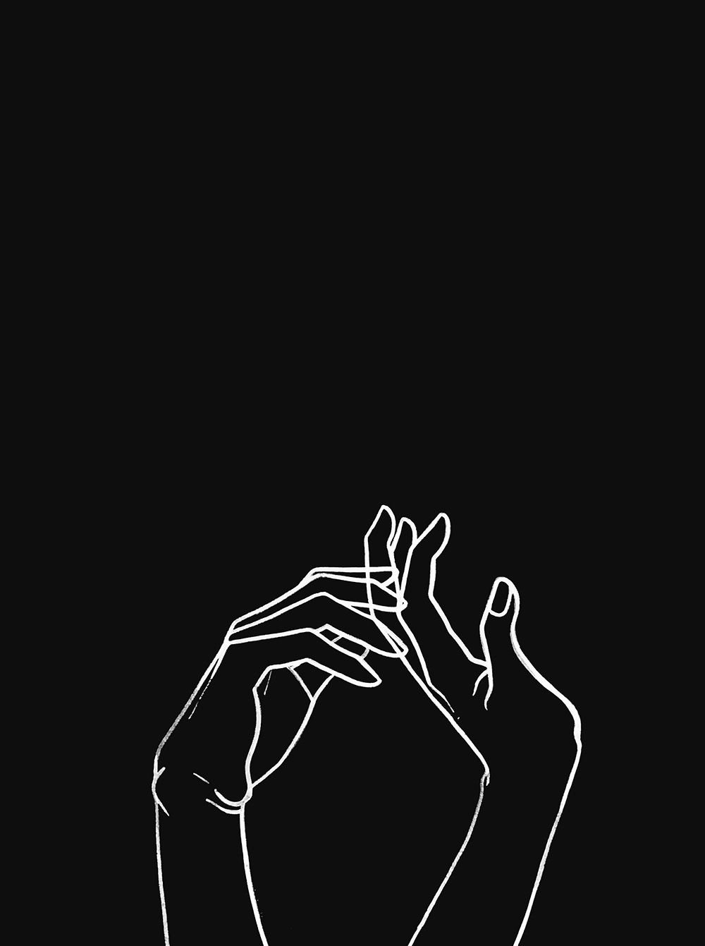 Красивые чёрные обои