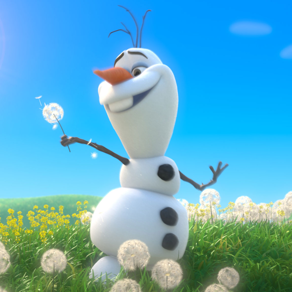 Снежный лес из мультфильма