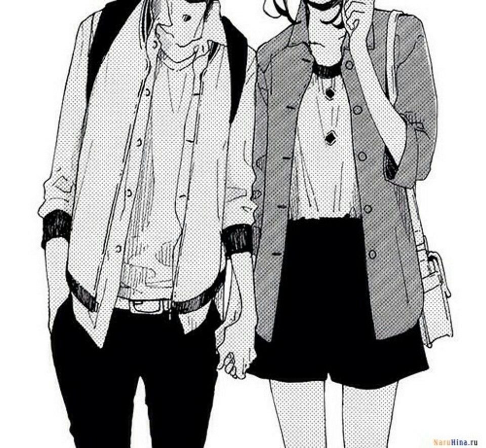 Манга черно белая