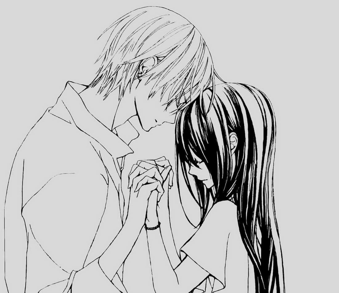 Zero Kiryu поцелуй Манга