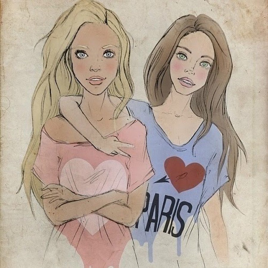 Рисунки лучших подруг