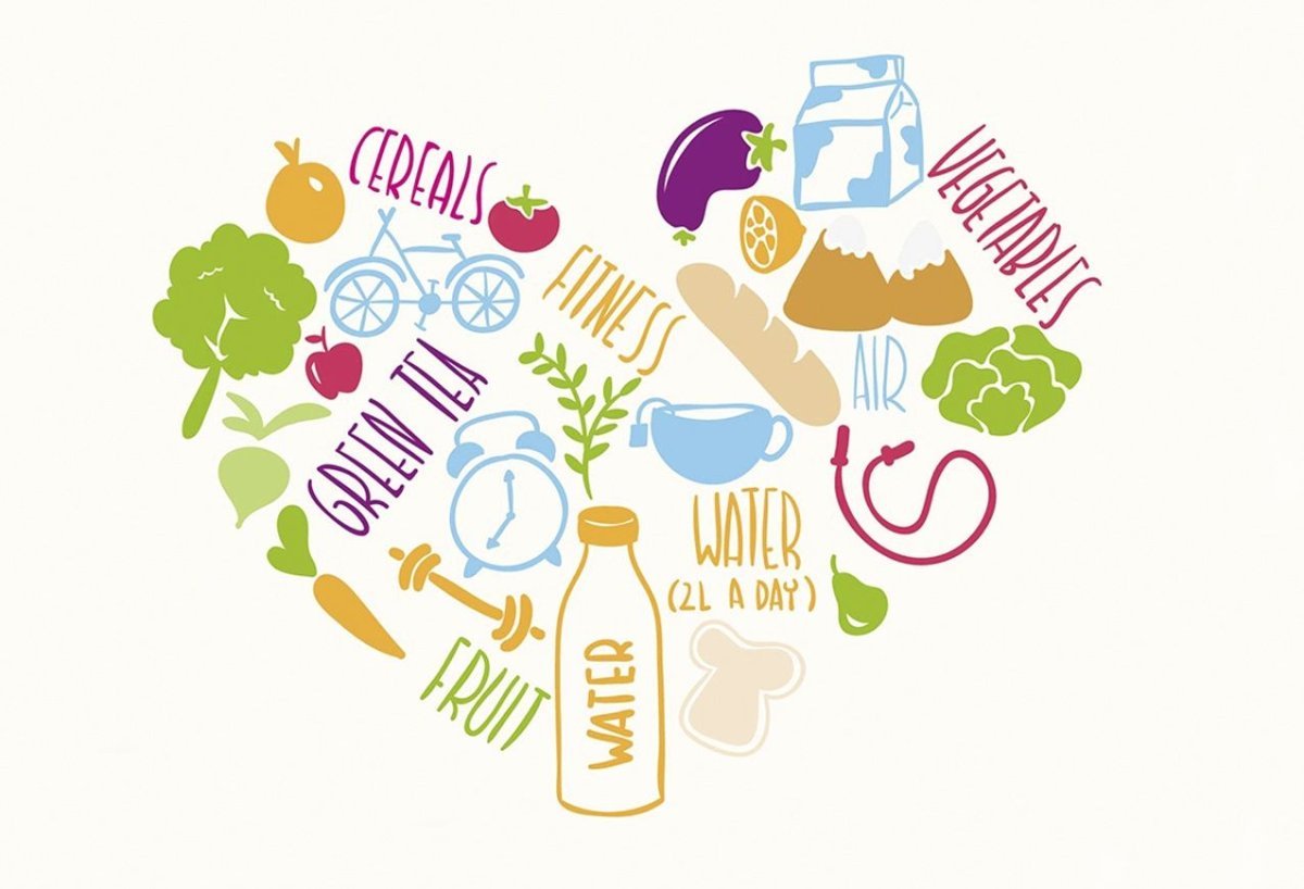 Здоровый образ жизни вектор