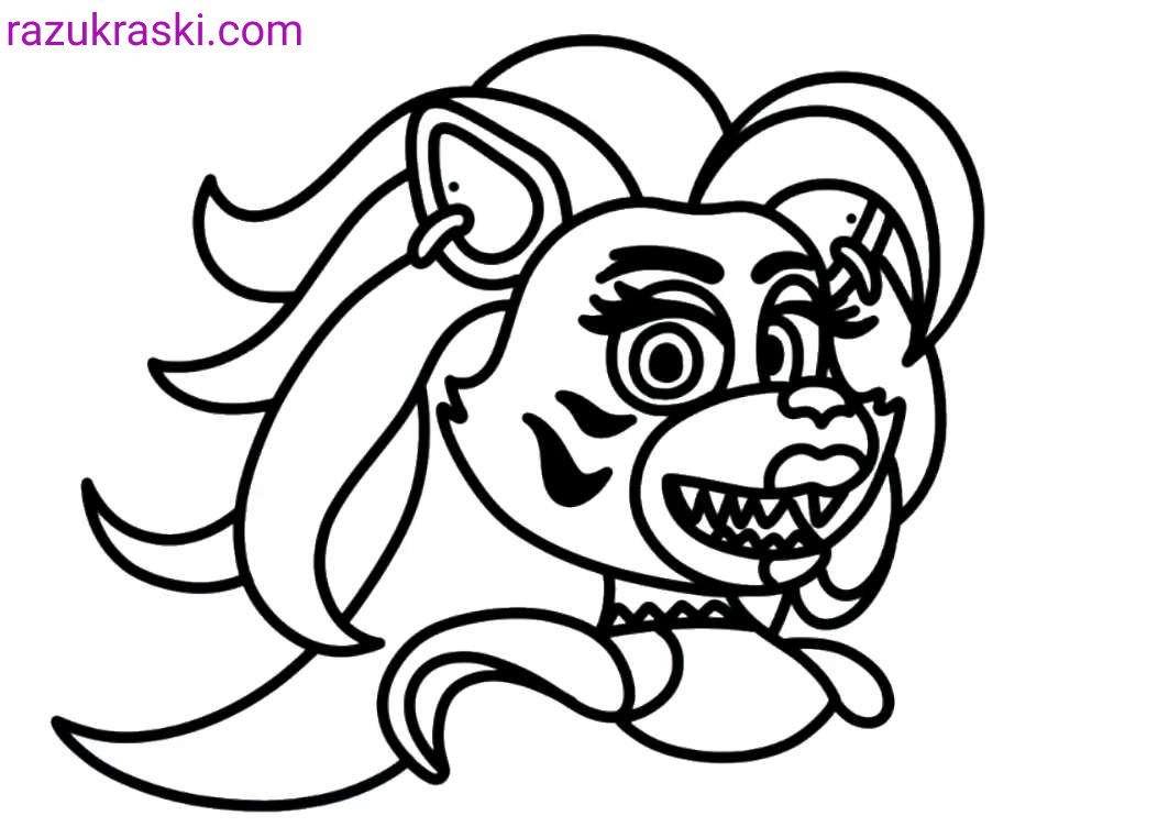 Раскраски АНИМАТРОНИКОВ Фредди