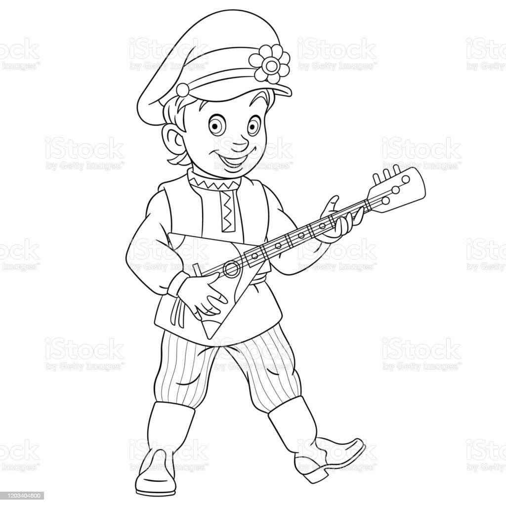 Рисунки людей играющих на балалайке