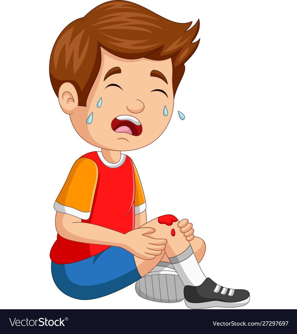 Мальчик большой плачет