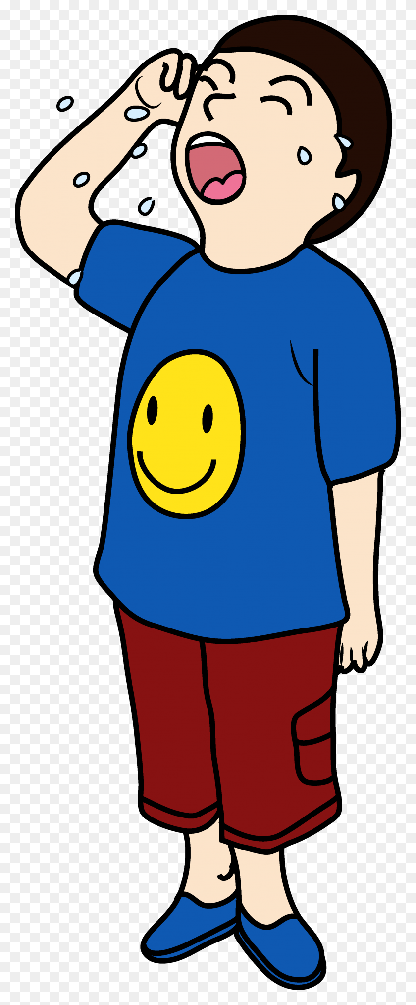 Плачущий ребенок мультяшный