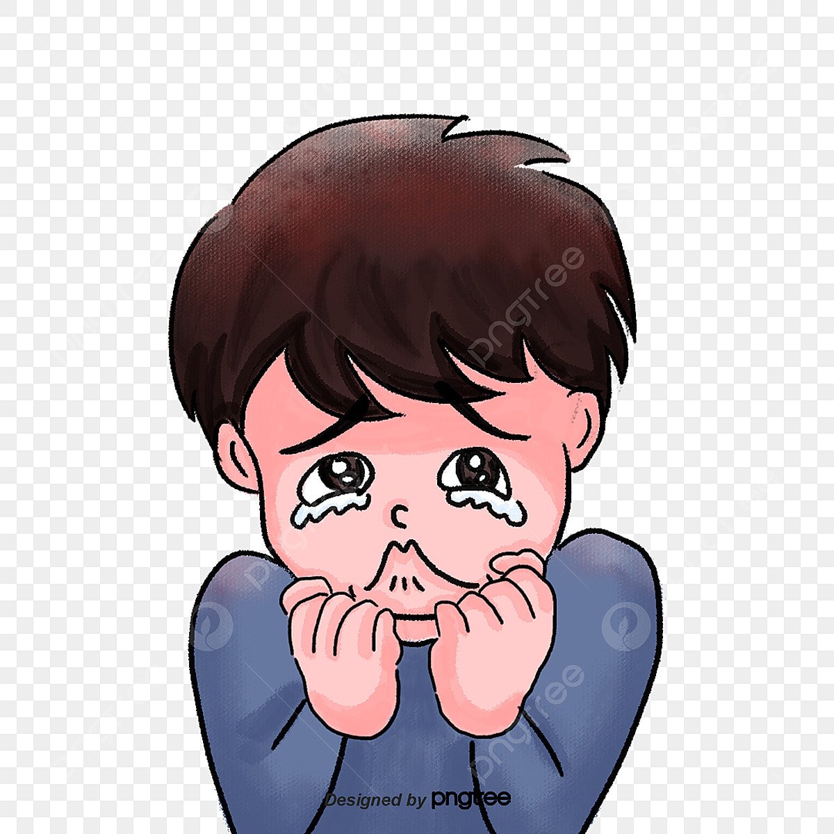 Мультяшка Плачущий мальчик