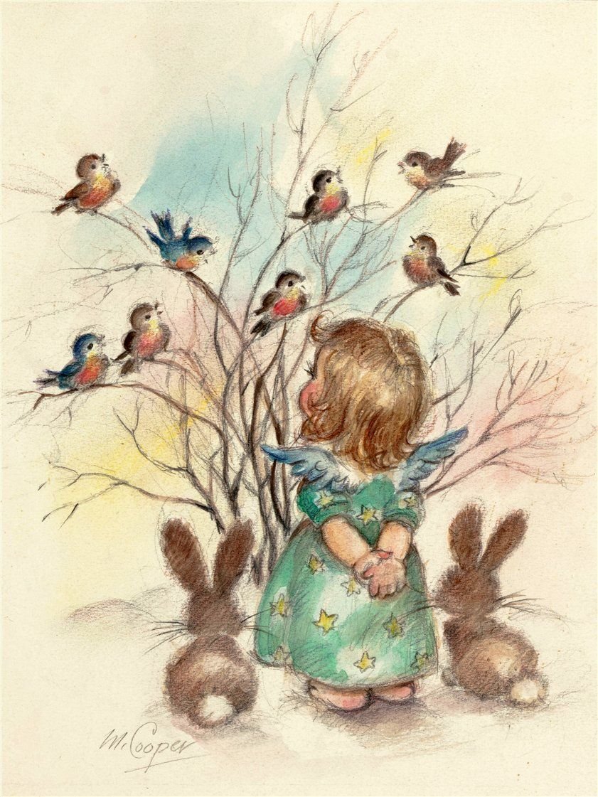 Винтажная открытка