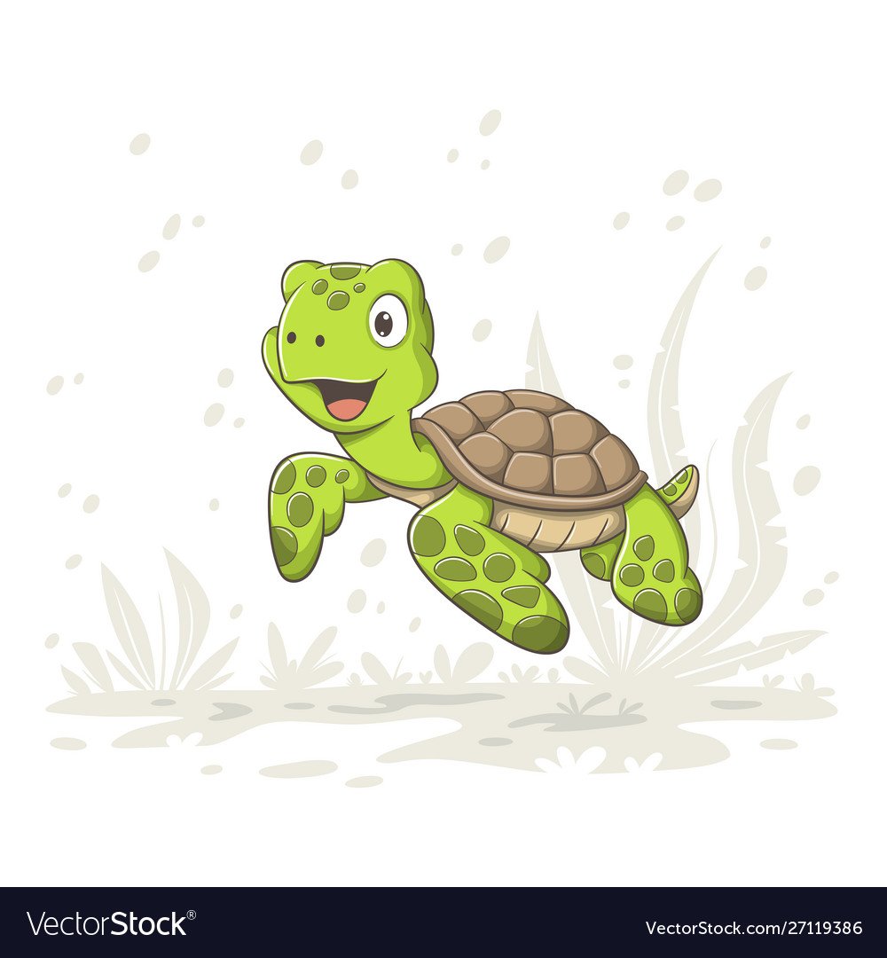 Вектор черепашка у доски шатер Сток