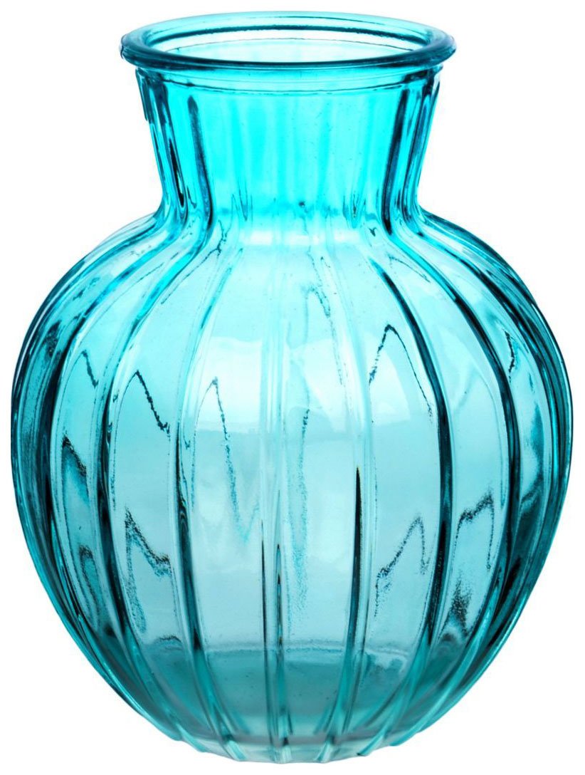 Ваза NINAGLASS Белла бирюза