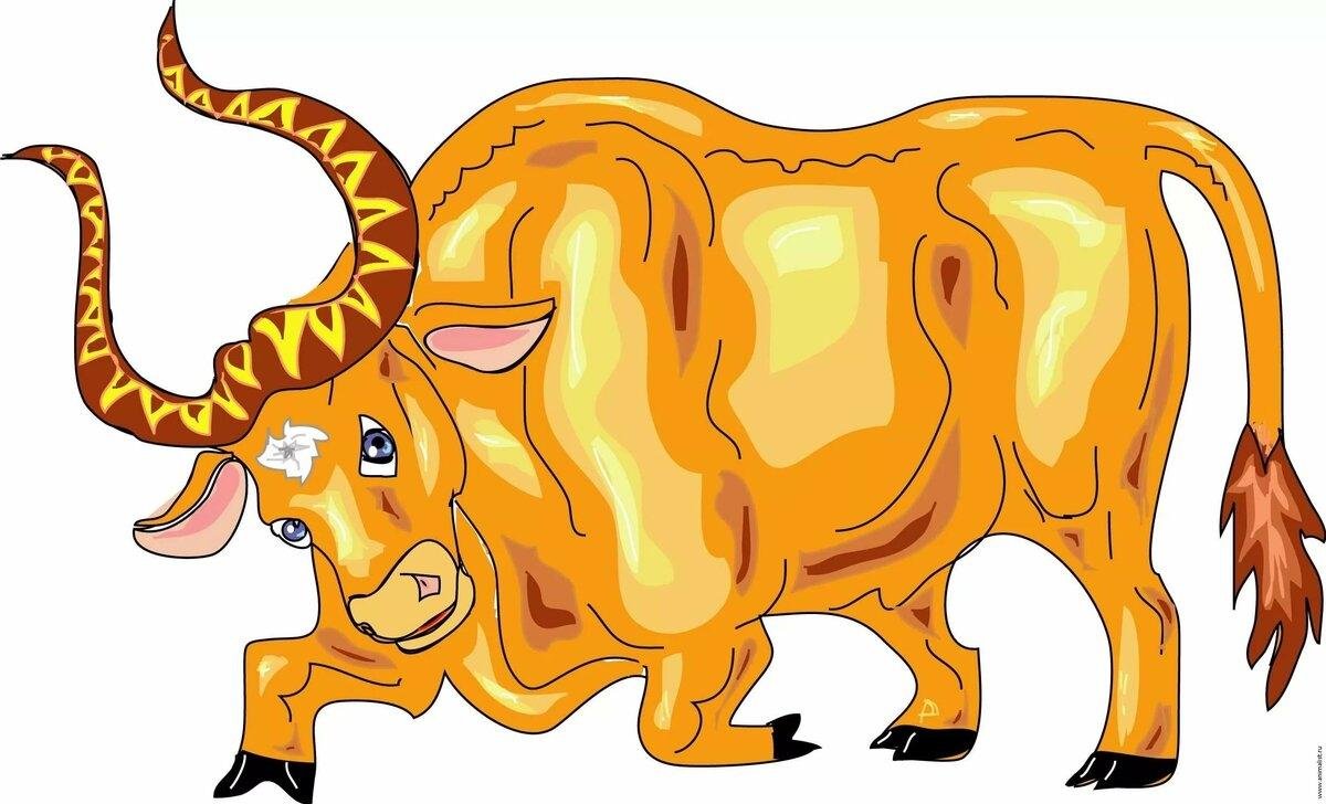 Бык мультяшный