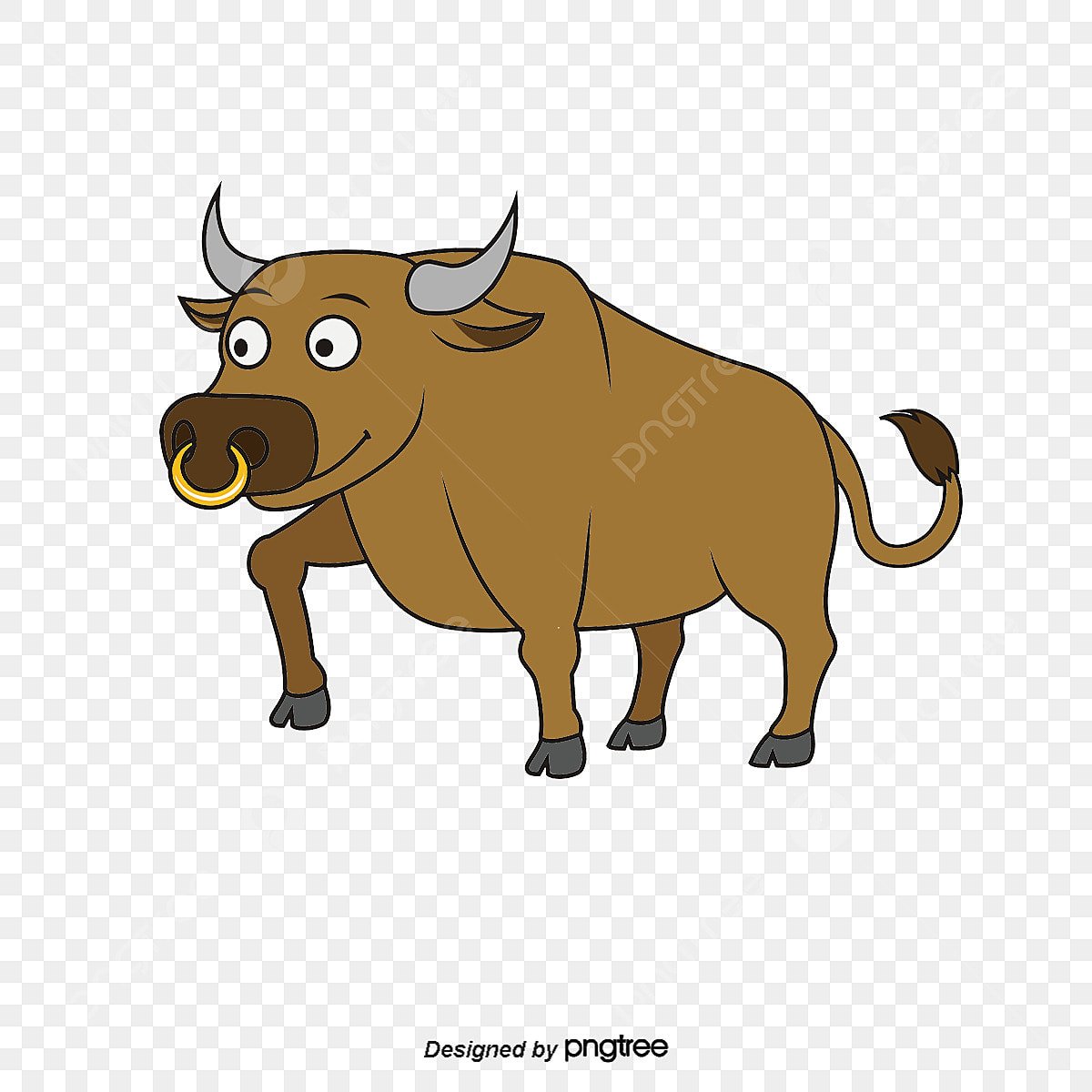 Бык мультяшная