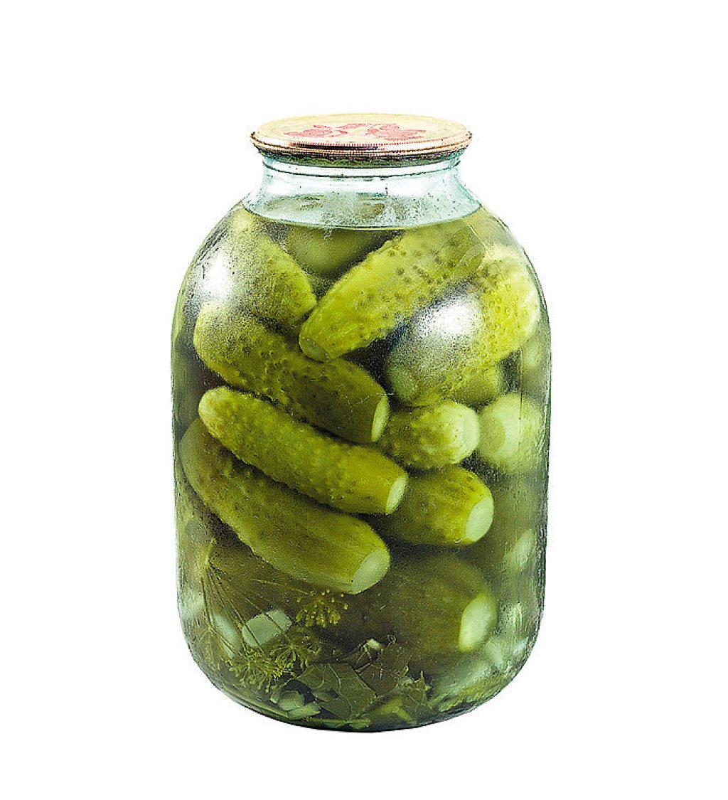 Огурцы солёные 3л