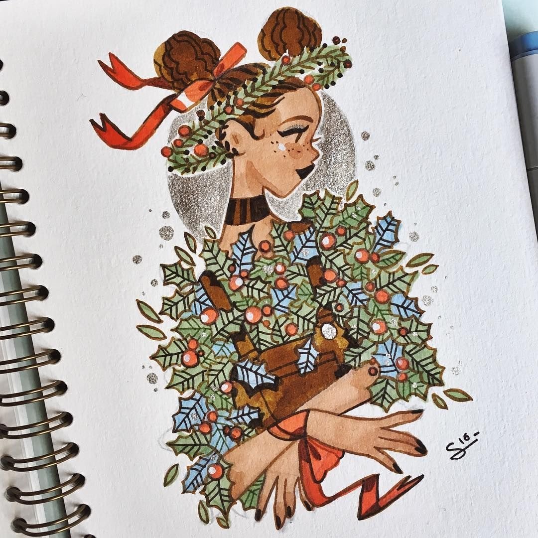 Современные рисунки для скетчбука