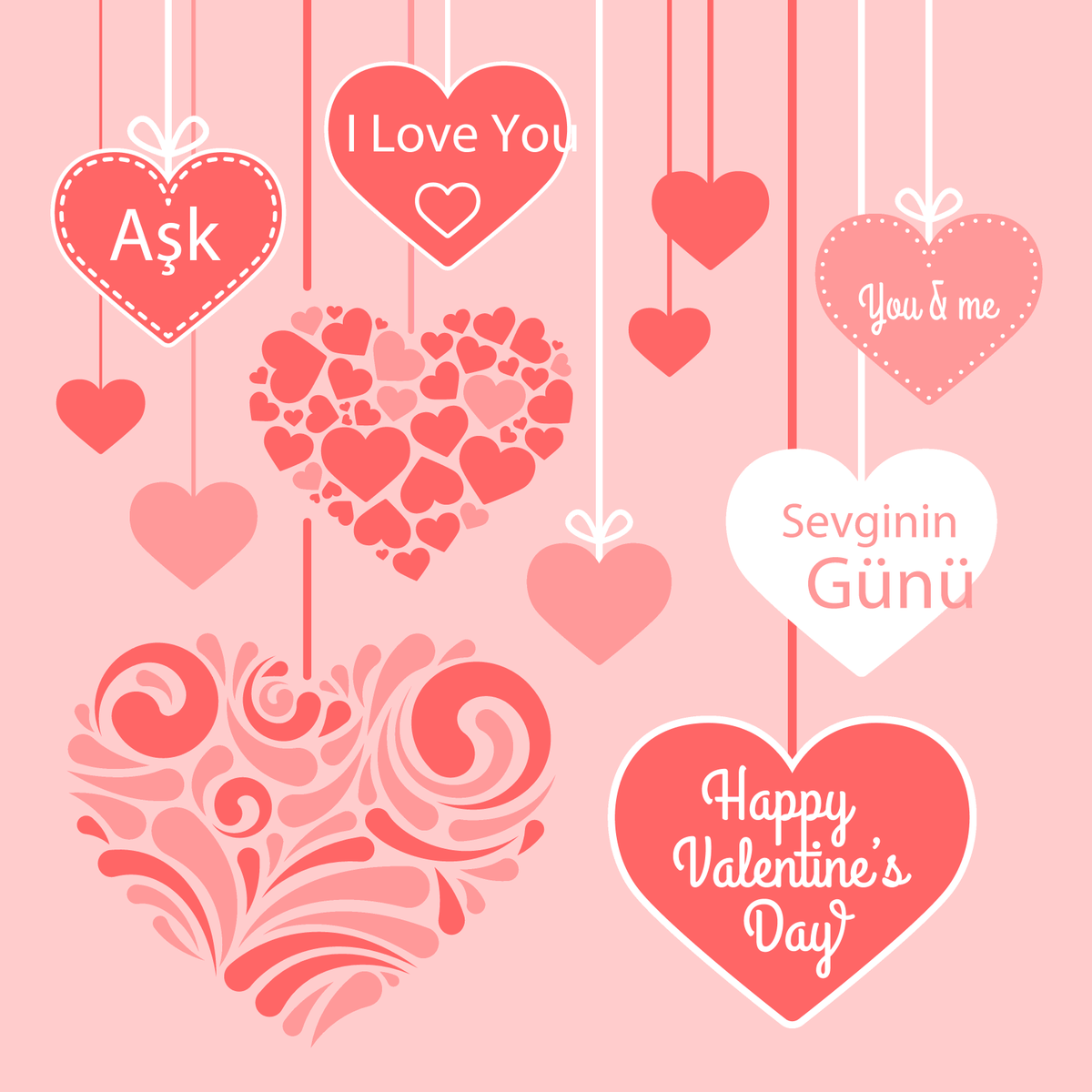 Постер ко Дню Святого Валентина