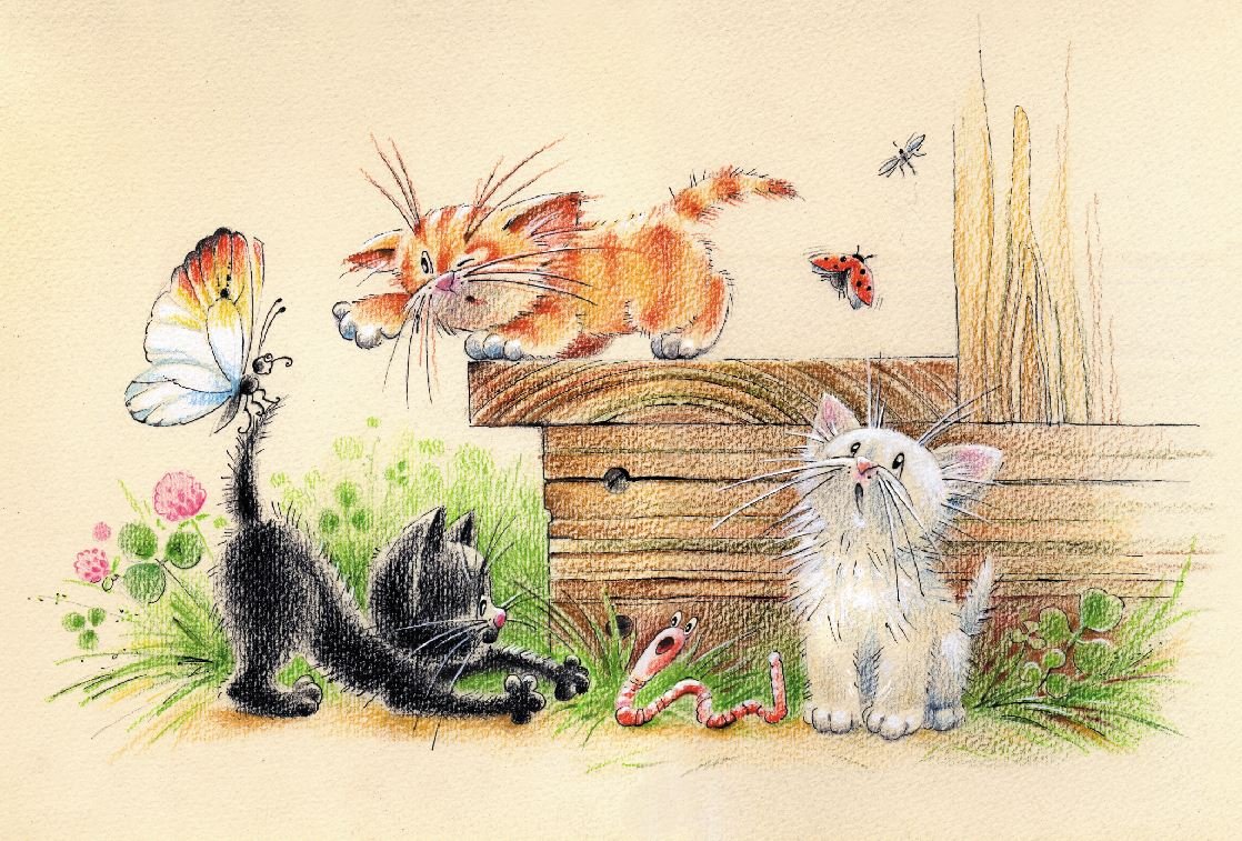 Картины Ирина Гармашова черные коты