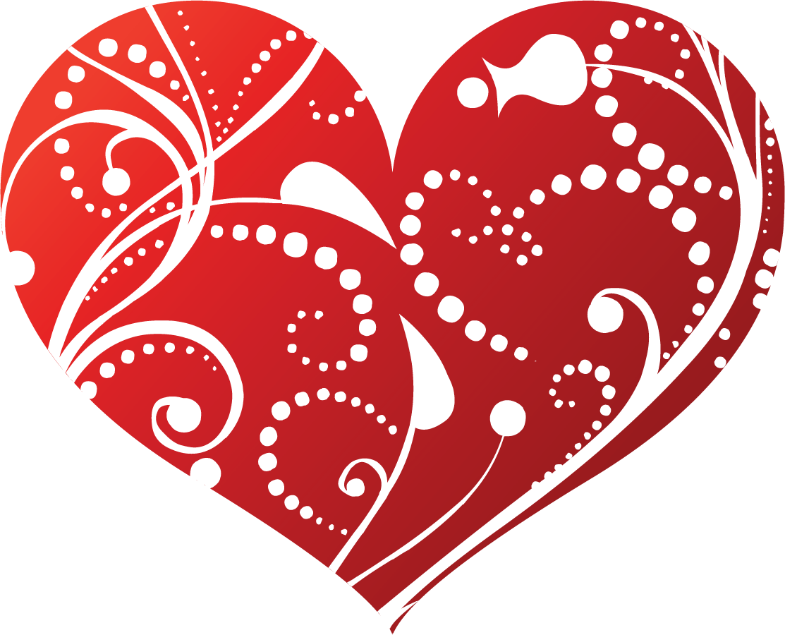 Сердце валентинка