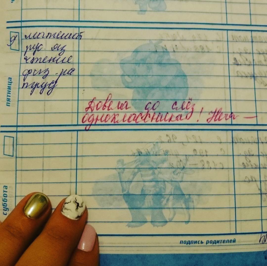 Смешные записи в дневниках