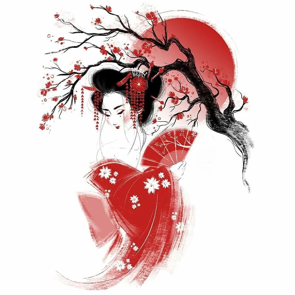 Япония Сакура и Фудзияма