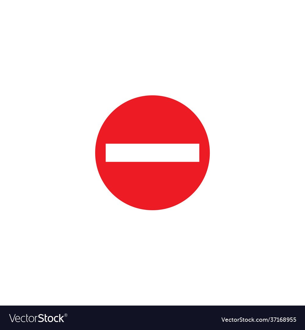 Знак стоп красный кирпич