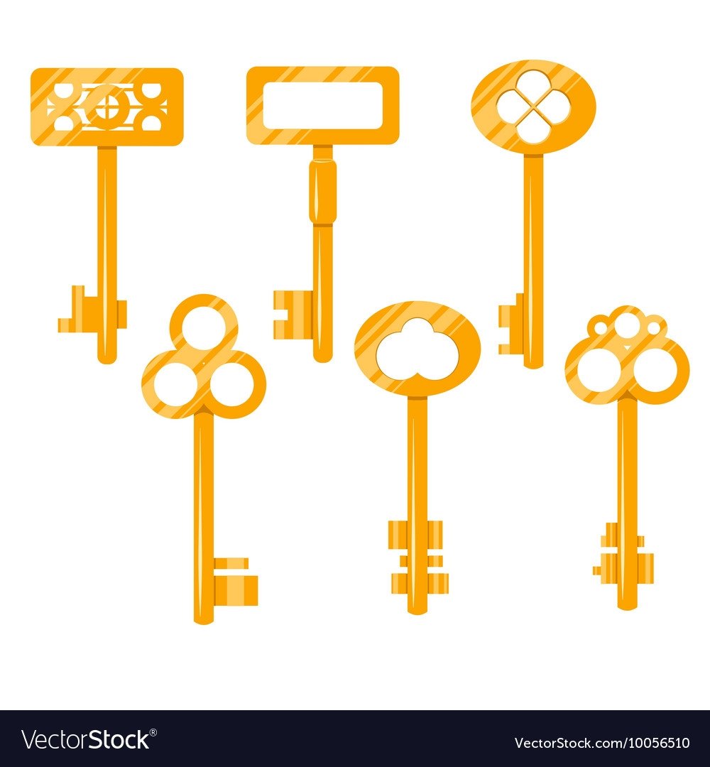 Золотой ключ вектор