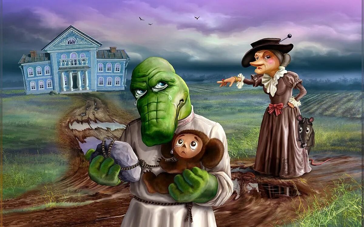 Чебурашка на прозрачном фоне