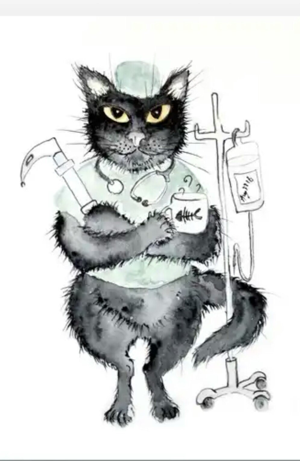 Котики мультяшные врачи