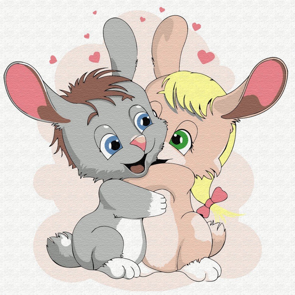 Влюбленные мультяшки