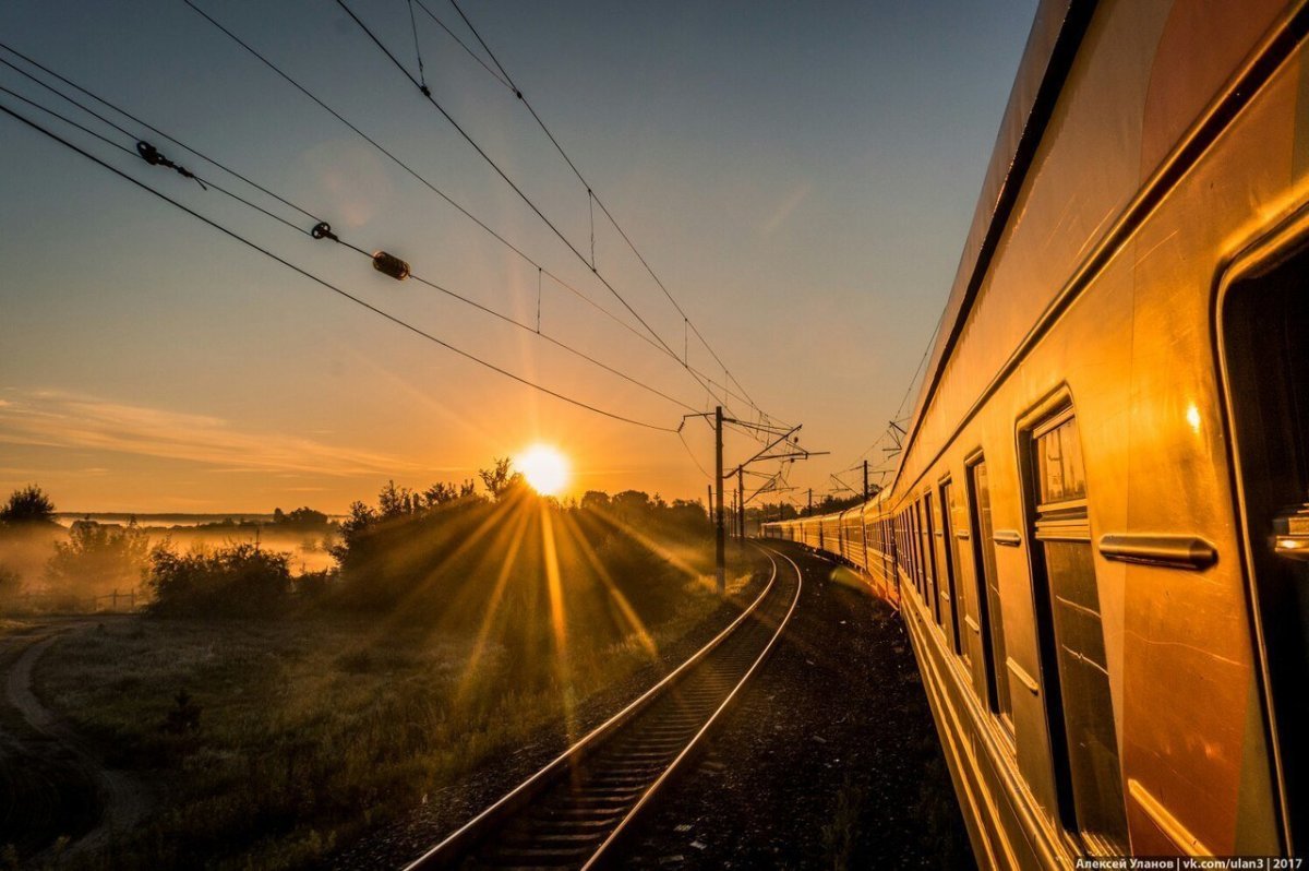 Вид из окна поезда