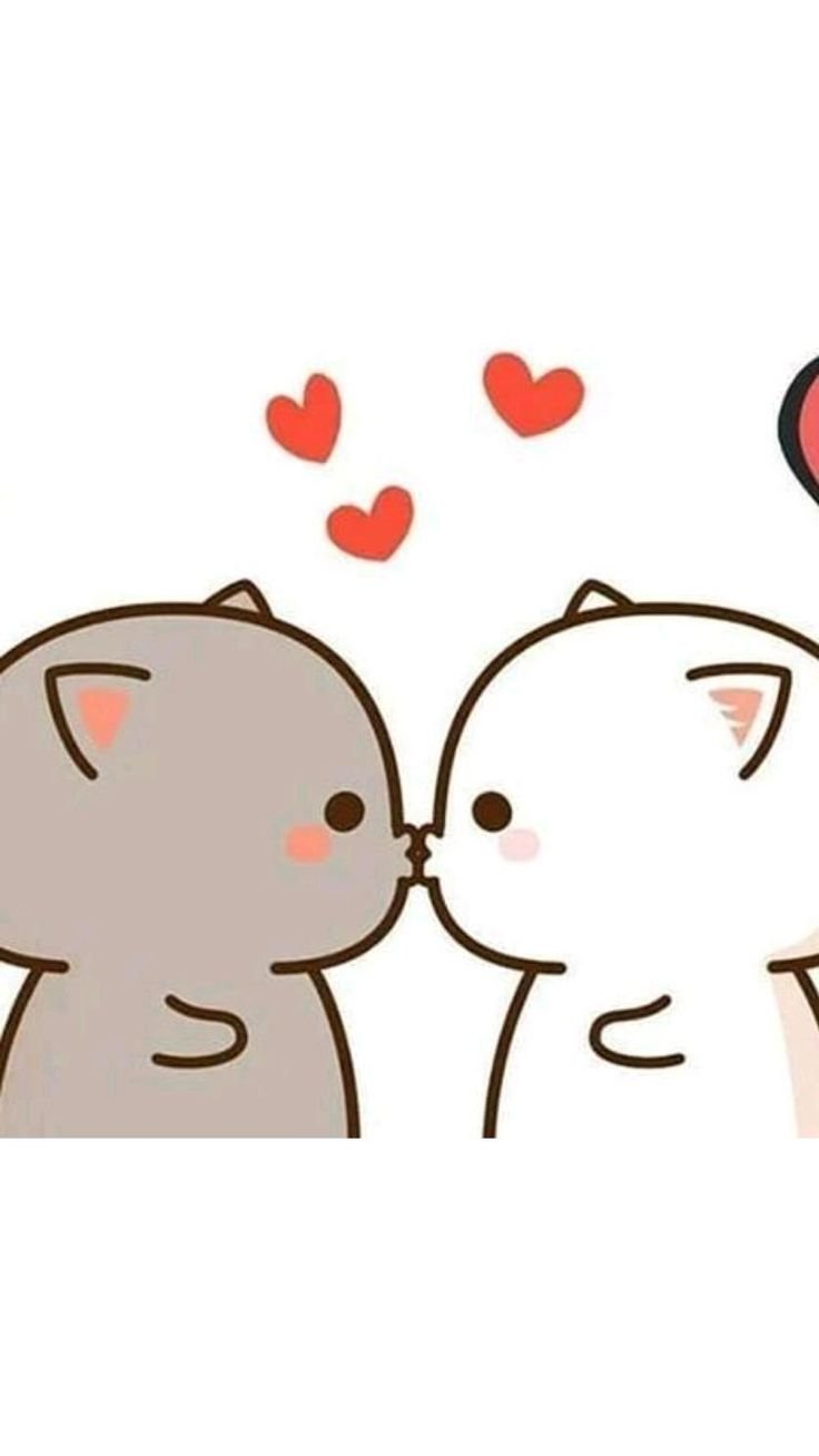 Кавайные котики любовь
