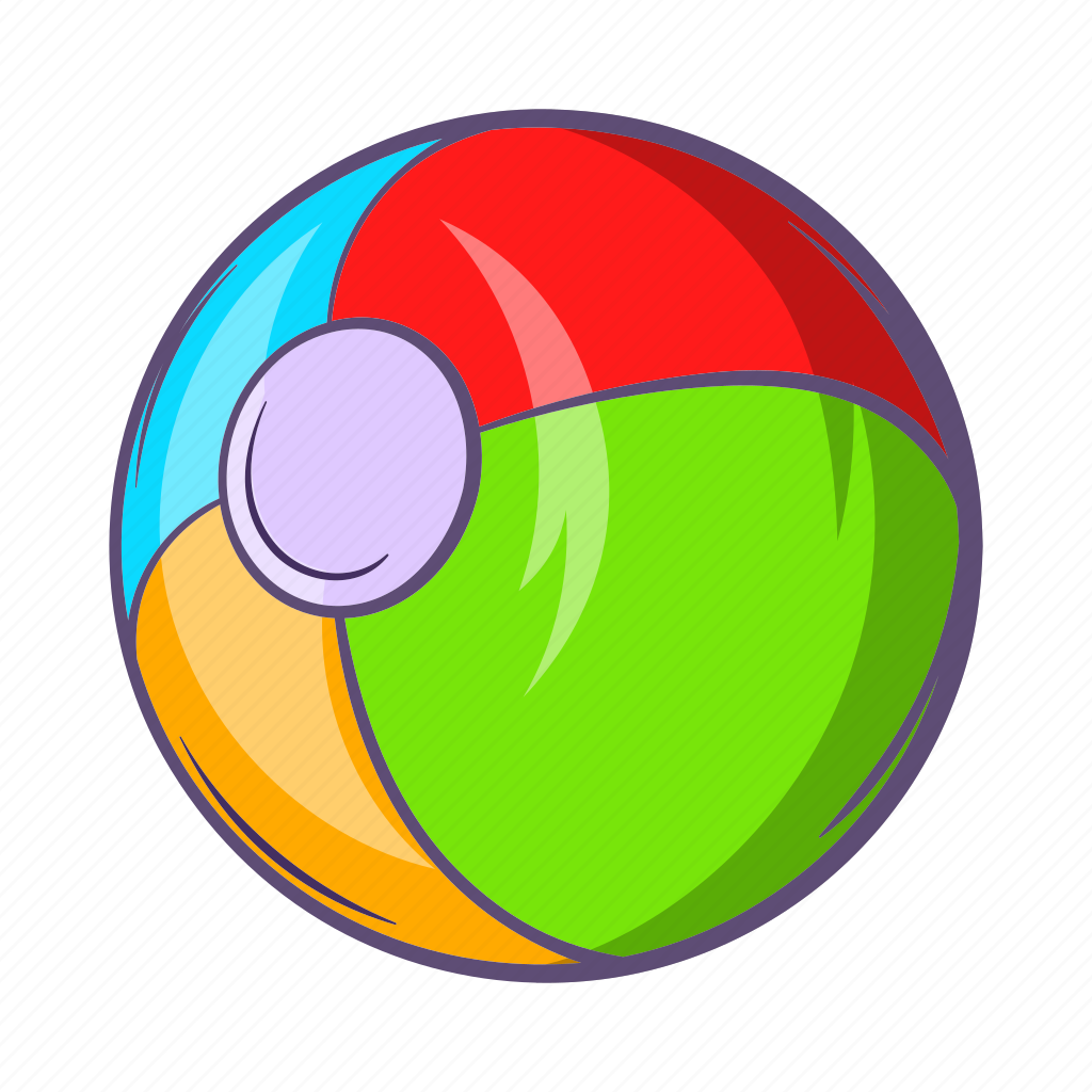 Мячик разноцветный мультяшный