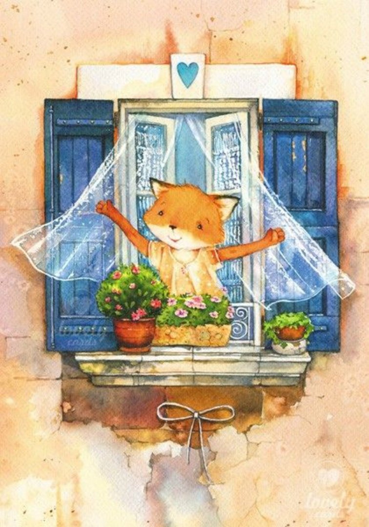 Девушка пьет чай