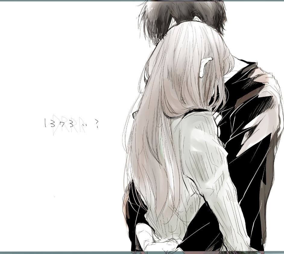 Парень и девушка с белыми волосами