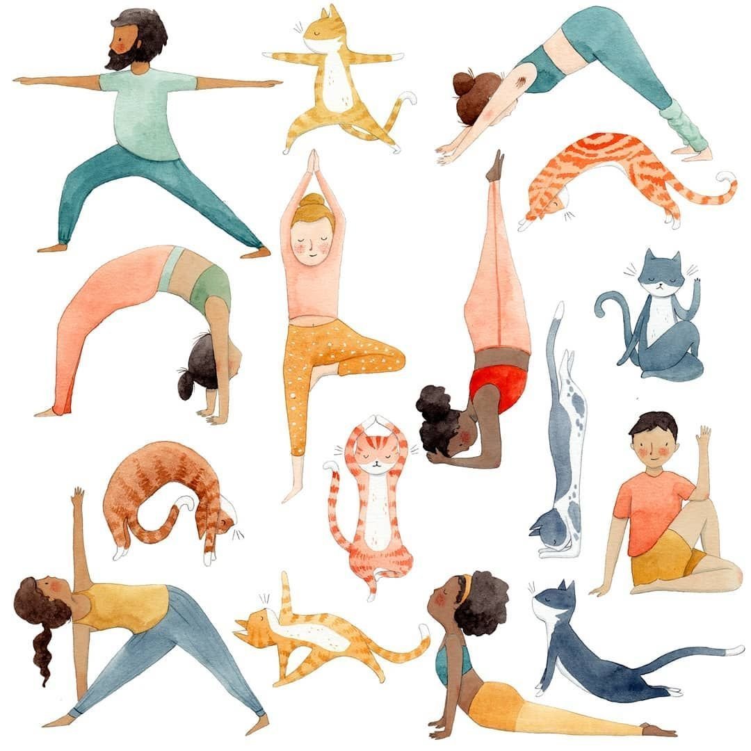 Йога рисунок